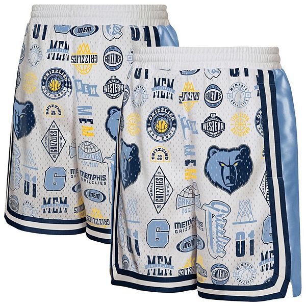 Youth Outerstuff White Memphis Grizzlies Ball Hog Dazzle Basketball Short