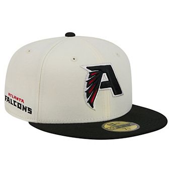 Men's New Era Cream/Black Atlanta Falcons Deceptor 59FIFTY Fitted Hat