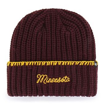 Women's '47 Maroon Minnesota Golden Gophers Blanket Stitch Cuff Knit Hat