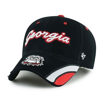 Women's '47 Black Georgia Bulldogs Velvet Denim Script MVP Adjustable Hat