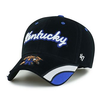 Women's '47 Black Kentucky Wildcats Velvet Denim Script MVP Adjustable Hat