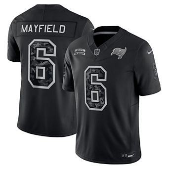 Men's Nike Baker Mayfield Black Tampa Bay Buccaneers 2026 Salute to Service Stitched Limited Jersey
