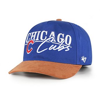 Men's '47 Royal/Light Brown Chicago Cubs Scribe Line Hitch Adjustable Hat