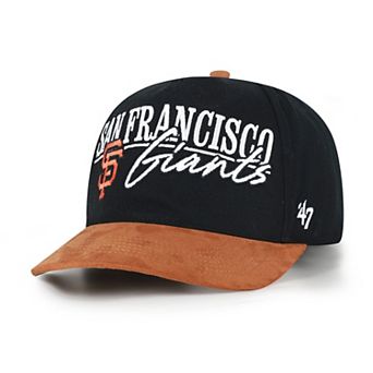 Men's '47 Black/Light Brown San Francisco Giants Scribe Line Hitch Adjustable Hat