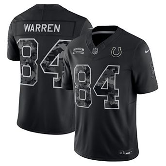 Men's Nike Tyler Warren Black Indianapolis Colts 2026 Salute to Service Stitched Limited Jersey