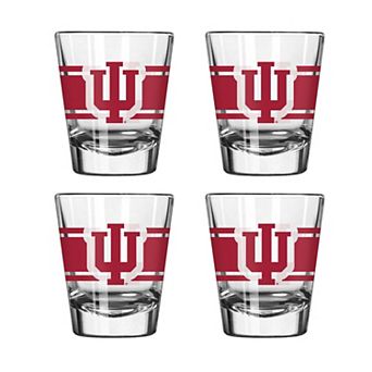 Logo Brands Indiana Hoosiers Four-Piece Stripe Shot Glass Set