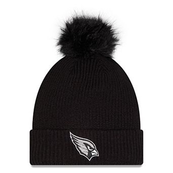 Women's New Era Black Arizona Cardinals 2026 Salute To Service Cuffed Knit Hat with Pom
