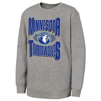 Youth Outerstuff Gray Minnesota Timberwolves Jet Stream Sweatshirt