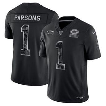 Men's Nike Micah Parsons Black Green Bay Packers 2026 Salute to Service Stitched Limited Jersey