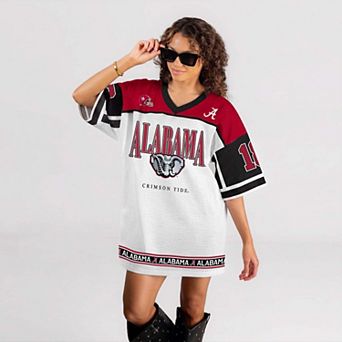 Women's Gameday Couture White Alabama Crimson Tide Hustle Mode Jersey Dress