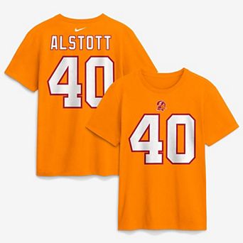 Men's Nike Mike Alstott Creamsicle Tampa Bay Buccaneers Retired Name & Number T-Shirt