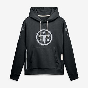 Women's Nike Black Tennessee Titans 2026 Salute to Service Sideline Dri-FIT Pullover Hoodie