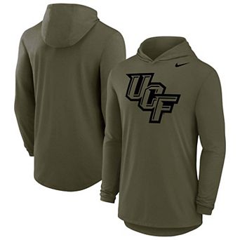 Men's Nike Olive UCF Knights Dri-FIT Military Long Sleeve Hooded T-Shirt