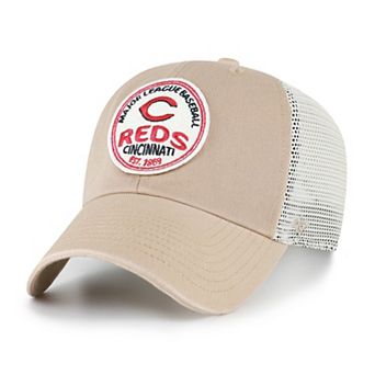 Men's '47 Khaki Cincinnati Reds Clean Up Adjustable Hat
