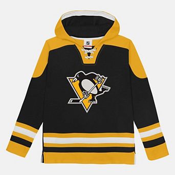 Preschool Outerstuff Black Pittsburgh Penguins Ageless Must Have Home Raglan V-Neck Hoodie