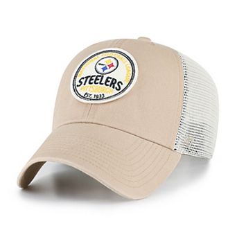 Men's '47 Khaki Pittsburgh Steelers Felton Clean Up Adjustable Hat