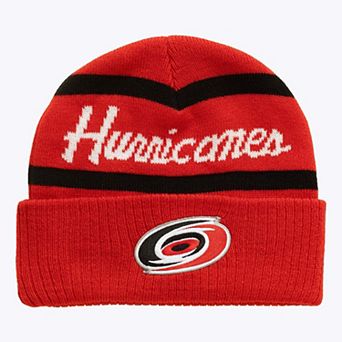 Men's Mitchell & Ness Red Carolina Hurricanes Head Coach Cuffed Knit Hat