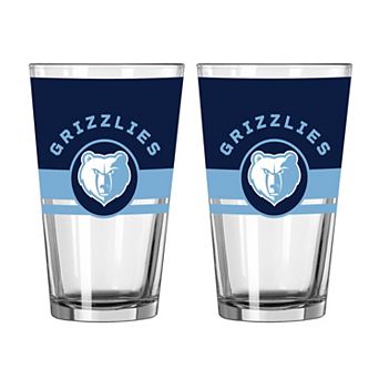 Logo Brands Memphis Grizzlies Two-Piece 16oz. Horizon Pint Glass Set