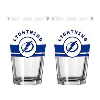 Logo Brands Tampa Bay Lightning Two-Piece 16oz. Horizon Pint Glass Set