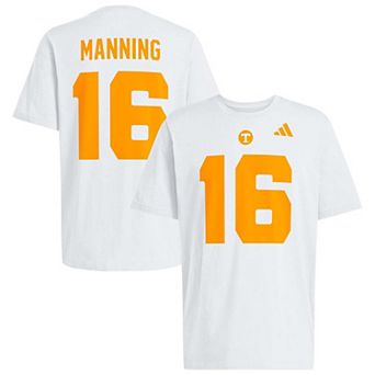 Men's adidas Peyton Manning White Tennessee Volunteers Name & Number T-Shirt
