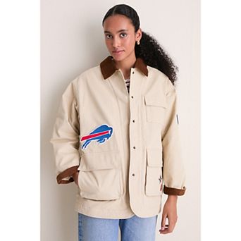 Women's Tuckernuck Stone Buffalo Bills Full-Snap Barn Jacket