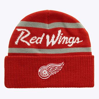 Men's Mitchell & Ness Red Detroit Red Wings Head Coach Cuffed Knit Hat