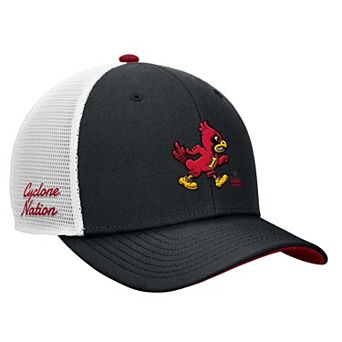 Men's Nike Black Iowa State Cyclones Legacy Mascot Adjustable Trucker Hat