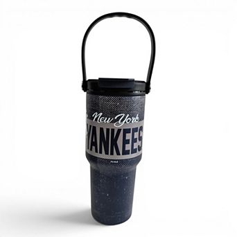Pegasus New York Yankees 24oz. Speckled Gradient Stainless Steel Dual Top Water Bottle