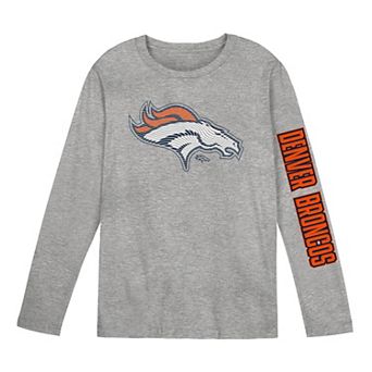 Preschool Outerstuff Gray Denver Broncos Air Raid Long Sleeve T-Shirt