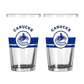 Logo Brands Vancouver Canucks Two-Piece 16oz. Horizon Pint Glass Set