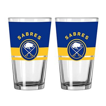 Logo Brands Buffalo Sabres Two-Piece 16oz. Horizon Pint Glass Set