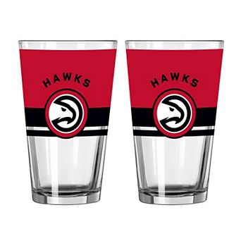 Logo Brands Atlanta Hawks Two-Piece 16oz. Horizon Pint Glass Set