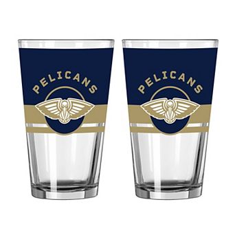 Logo Brands New Orleans Pelicans Two-Piece 16oz. Horizon Pint Glass Set