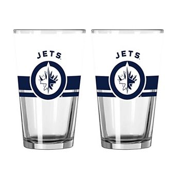 Logo Brands Winnipeg Jets Two-Piece 16oz. Horizon Pint Glass Set