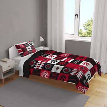 Pegasus Toronto Raptors Patchwork Plaid Two-Piece Twin/Twin XL Bed in a Bag Set