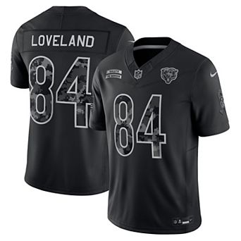 Men's Nike Colston Loveland Black Chicago Bears 2026 Salute to Service Stitched Limited Jersey