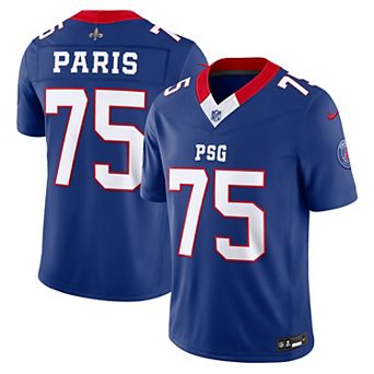 Men's Nike Royal Paris Saint-Germain x NFL Vapor F.U.S.E. Stitched Limited Jersey