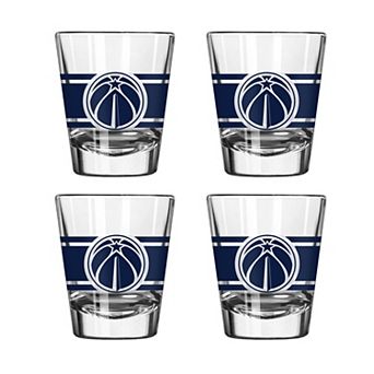Logo Brands Washington Wizards Four-Piece Stripe Shot Glass Set