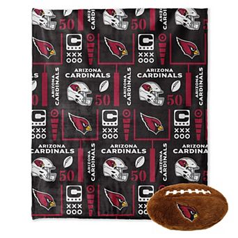 Pegasus Arizona Cardinals 50" x 60" Blackout Team Spirit Ultra Soft Throw & Plush Football Combo Pack