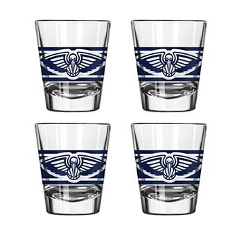Logo Brands New Orleans Pelicans Four-Piece Stripe Shot Glass Set