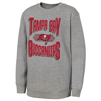Youth Outerstuff Gray Tampa Bay Buccaneers Jet Stream Sweatshirt
