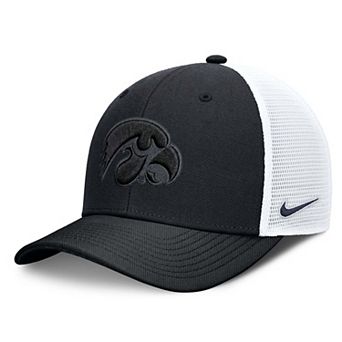 Unisex Nike Black Iowa Hawkeyes Tonal Dri-FIT Rise Trucker Adjustable Hat
