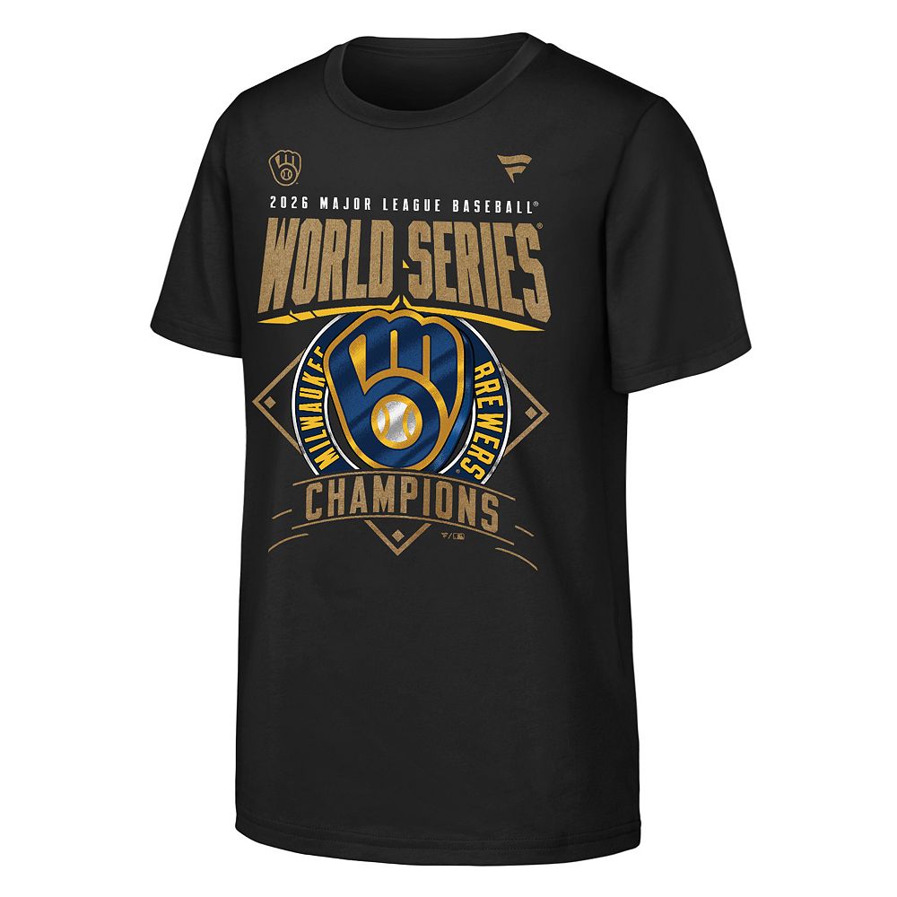 Youth Fanatics Milwaukee Brewers 2026 World Series Champions Graphic Tee