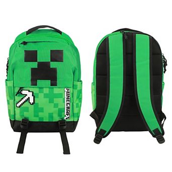 Minecraft Creeper & Pickax 17.5-inch Backpack