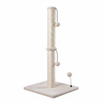 KAUFLY Cat Scratcher Sisal Scratch Posts With Hanging Ball Stable Durable Indoor