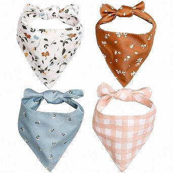 4 Pack Small Dog Bandanas