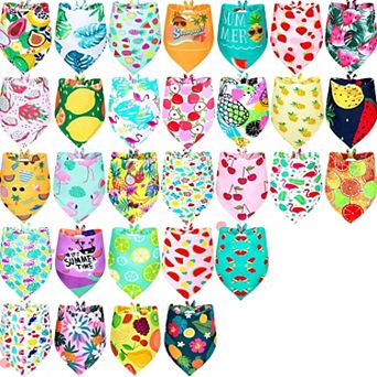 30 Pack Summer Dog Bandanas