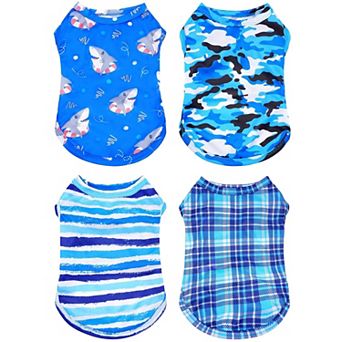 4 Pack Soft Pet Shirts