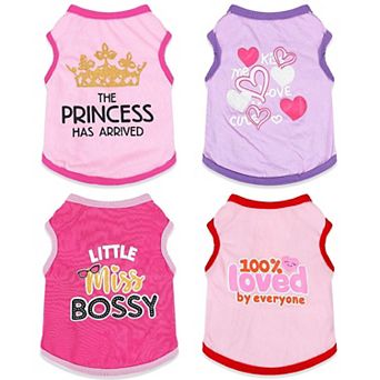4 Pack Small Dog Clothes