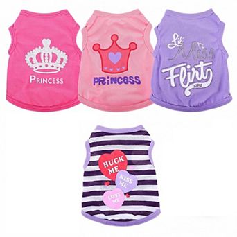 4 Pack Puppy Pullover Shirts